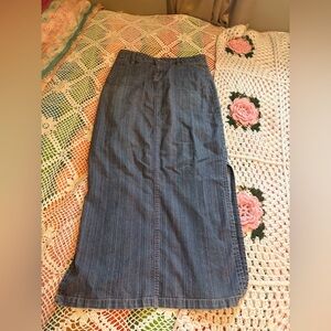 Elegant Blue Maxi Skirt